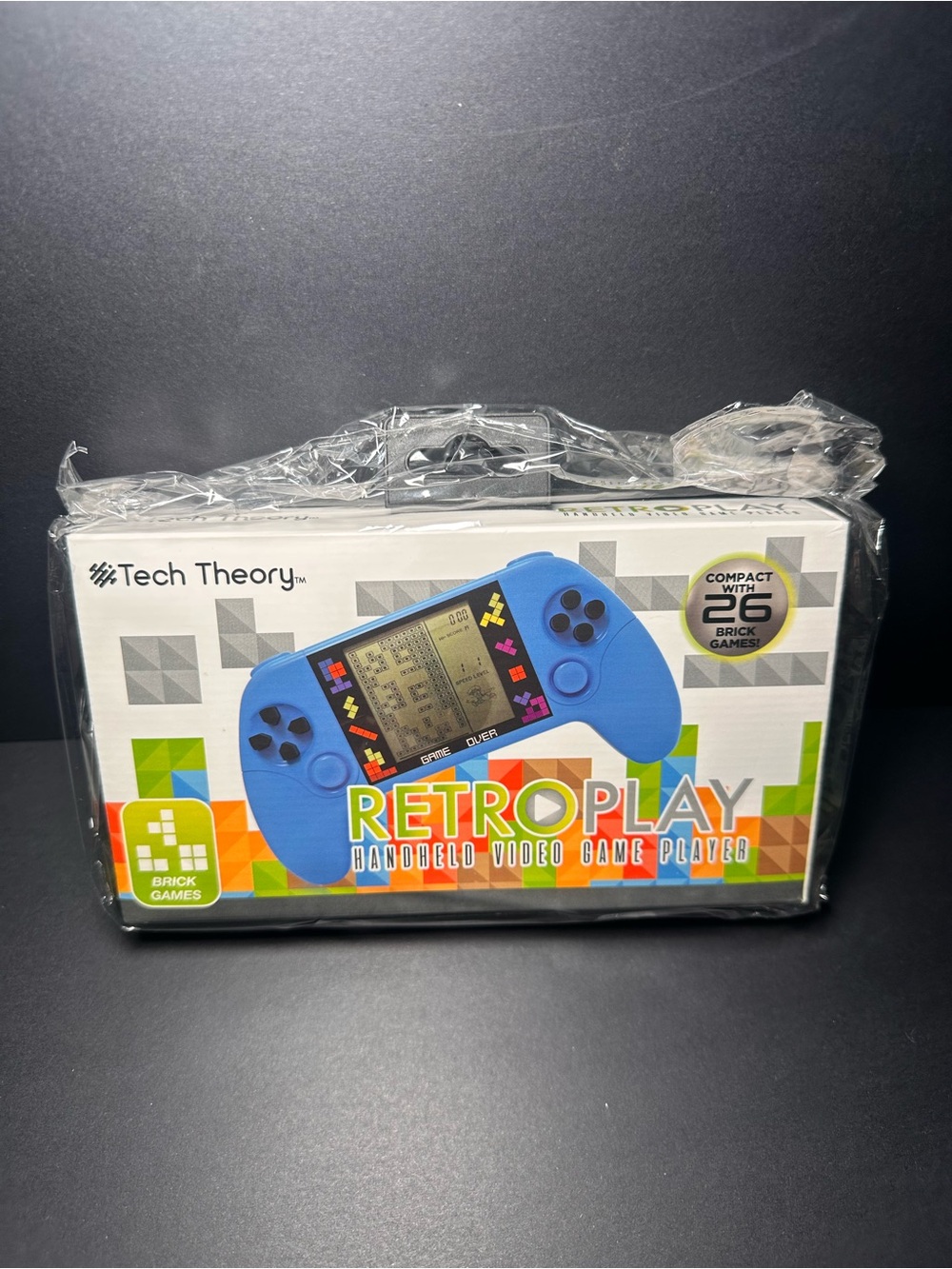 TECH THEORY Retro Play Handheld Video Game Player 26 Brick Games Tetris New